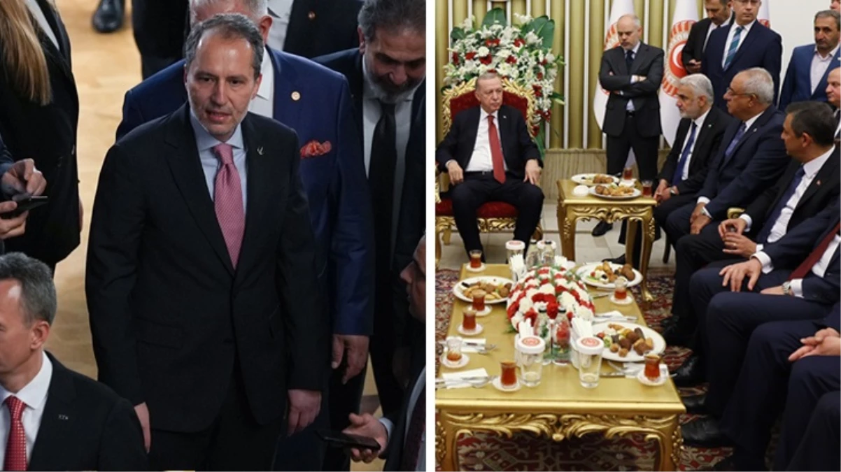 Yeniden Refah cephesinden Cumhurbaşkanı Erdoğan'ın Fatih Erbakan'ı çaya davet etmemesine fotoğraflı gönderme