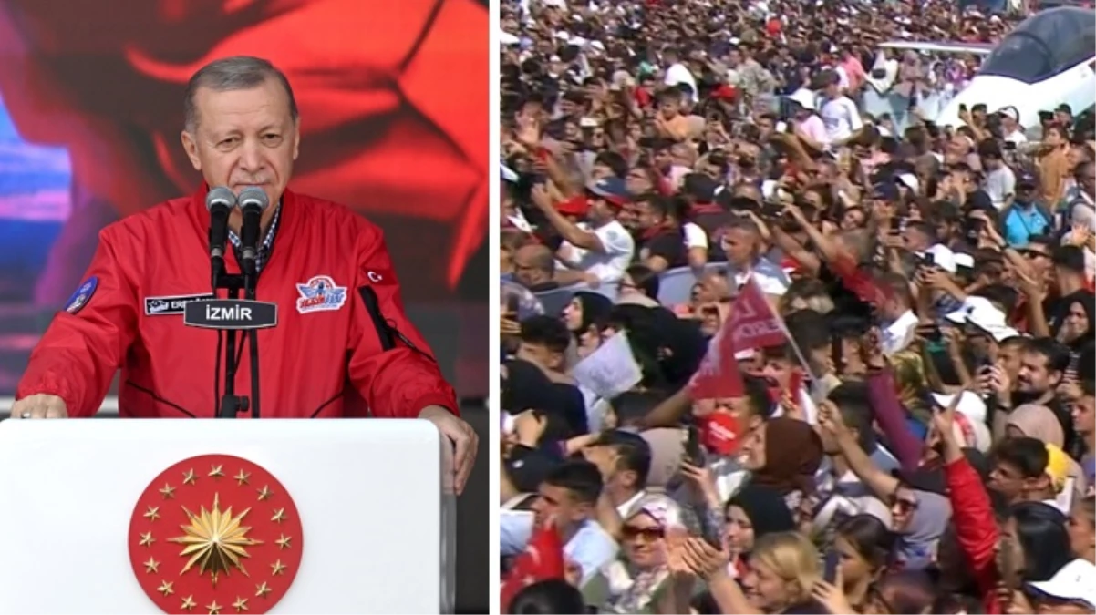 Cumhurbaşkanı Erdoğan, İzmir TEKNOFEST alanında: Şu ana kadar 330 bin ziyaretçi ağırlandı