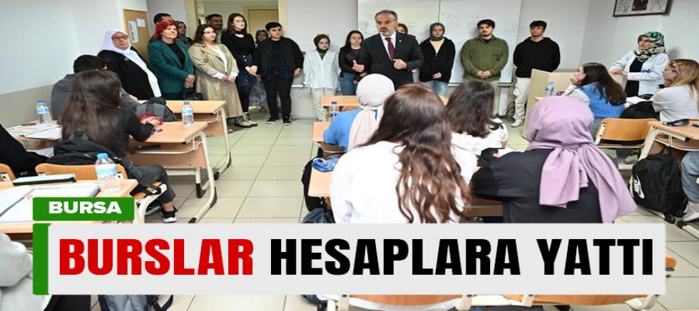 Bursa'da 10 bin öğrencinin bursu hesaplara yattı