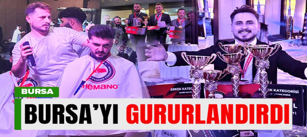 Genç kuaför'den Bursa'ya şampiyonluk kupası!