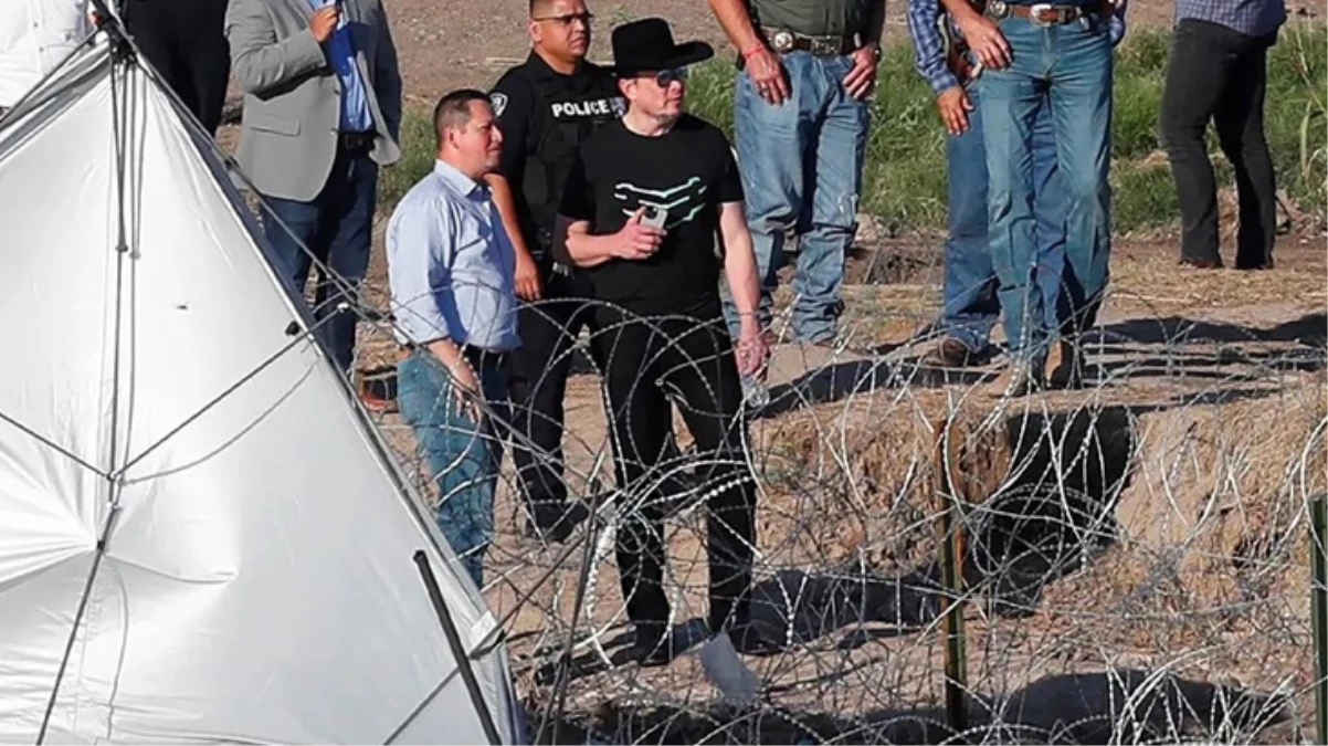 Sınırda incelemelerde bulunan Elon Musk, göçmenleri savundu: Katkı sağlayacaklar ülkeye girmeli