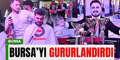 Genç kuaför'den Bursa'ya şampiyonluk kupası!