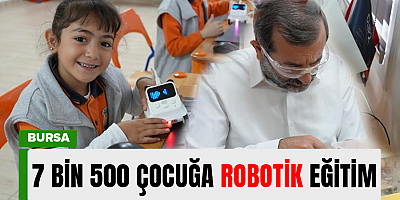 Gürsu'da çocukların yarısı robotik kodlama ve yazılım öğrendi